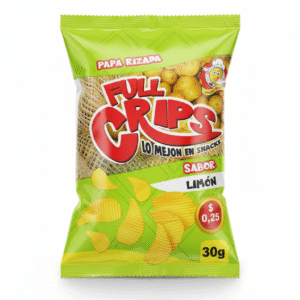 RIZADA FULL CRIPS SABOR A LIMON 30G EN FUNDA METALIZADA